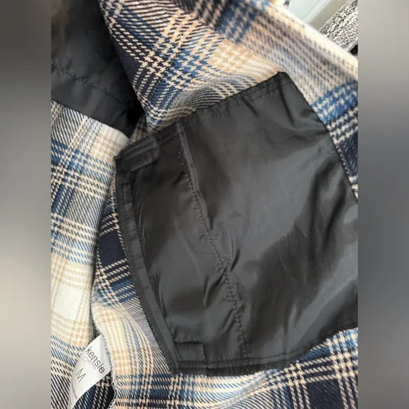 Kensie Plaid Shacket Jacket Button Front Women’s - Medium - Picture 4 of 4
